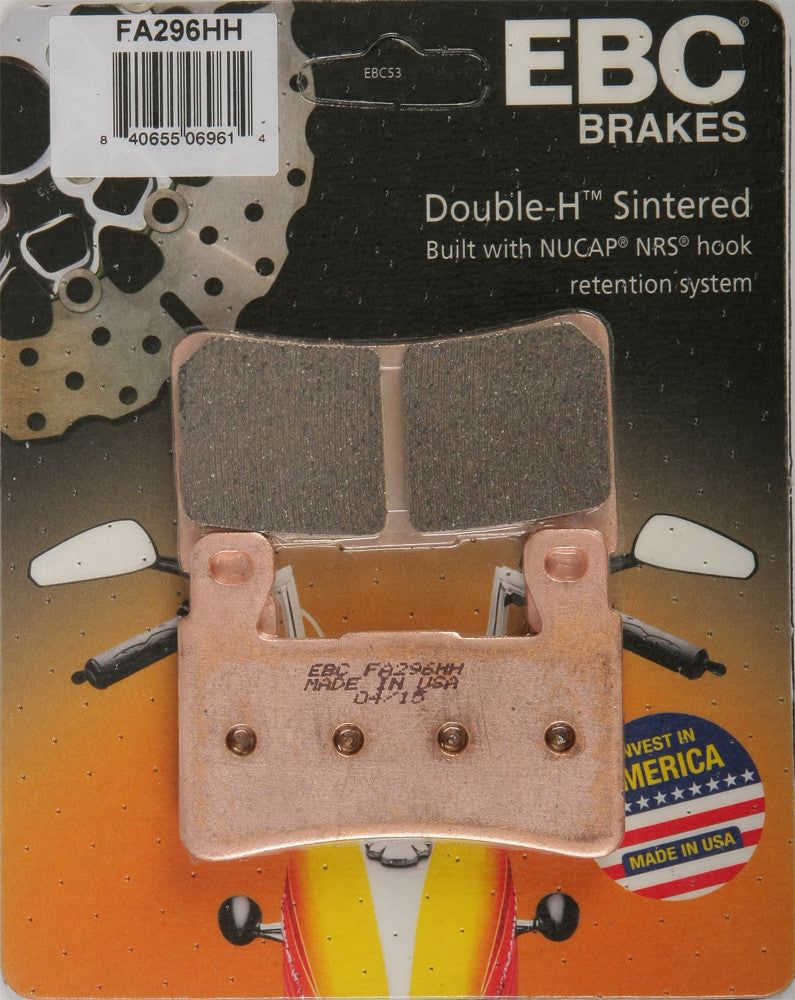 Load image into Gallery viewer, EBC 1 Pair Sintered HH Race Formula Brake Pads MPN FA296HH
