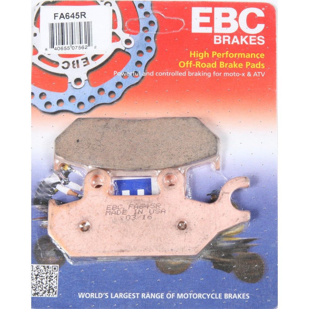 EBC 1 Pair Sintered R Series Heavy-Duty Brake Pads MPN FA645R