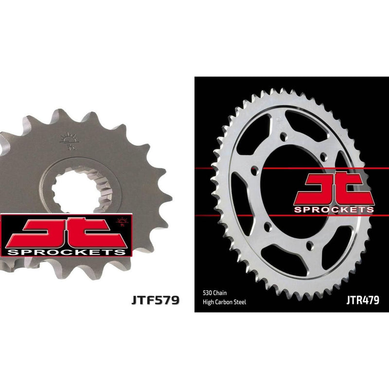 Load image into Gallery viewer, Front &amp; Rear Sprocket Kit for YAMAHA FZ1-2D1,1CA-USA 01-05 JT Sprockets
