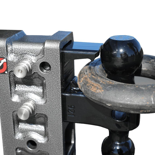 GEN-Y HITCH MEGA-DUTY, 2-1/2 Shank, 6 Drop, 21K Hitch & GH-061 Versa-Ball & GH-062 Pintle Lock