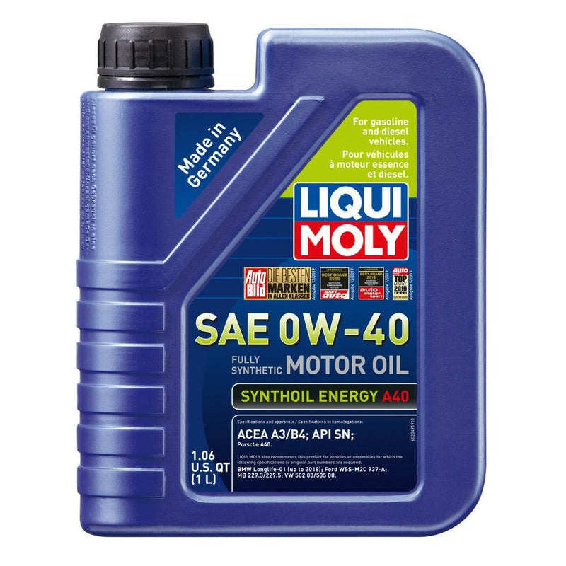 Load image into Gallery viewer, Liqui Moly 1L Synthoil Energy A40 0W4 SAE 0W40 Motor Oil 2049
