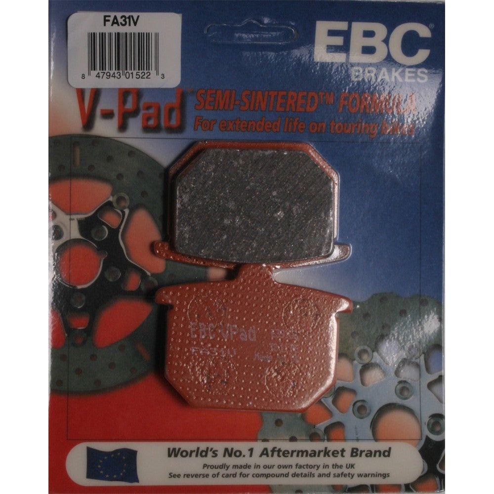EBC 1 Pair V-Pad Semi-Sintered Touring Brake Pads MPN FA31V