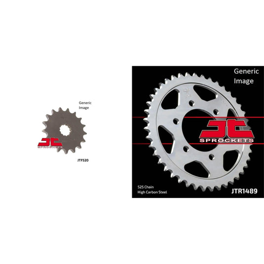 Front & Rear Sprocket Kit for Street KAWASAKI ZX750 Ninja ZX-7RR 1996-1997