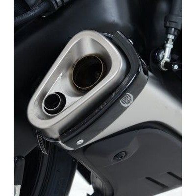 Load image into Gallery viewer, R&amp;G Racing Black Exhaust Protector For 2021-2024 Aprilia RSV4 1100 Factory
