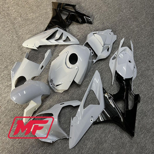 Monster Fairings Full Kit BMW S1000RR 09-14 Cement Grey and Black + Windshield + Gas Tank Cover