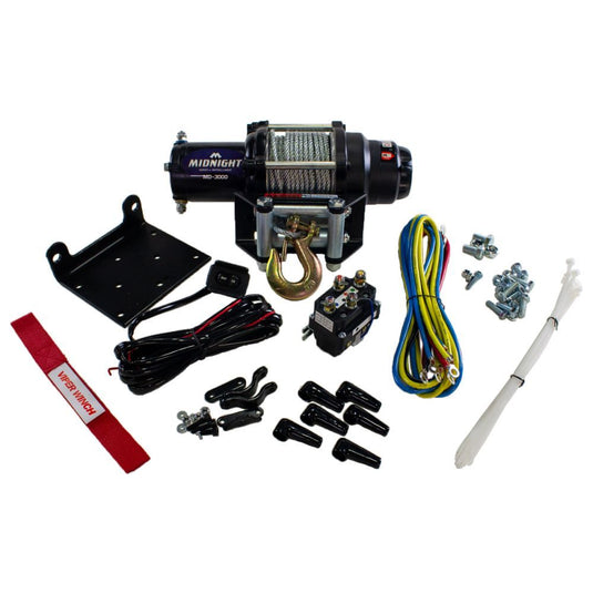 Viper Midnight ATV Winch Kit For Yamaha Grizzly 550, 700