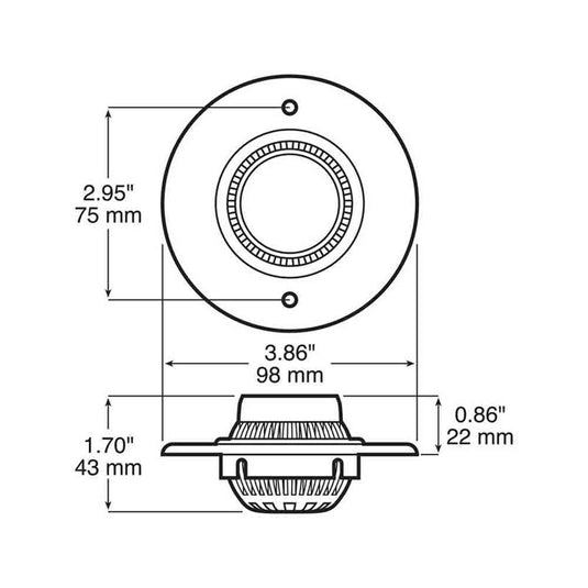 Recessed Mount LED Interior Swivel Light
