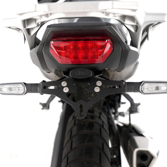 R&G Racing Black Tail Tidy License Plate Holder For 2023-2024 Honda Transalp XL750