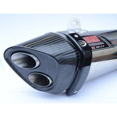 R&G Racing Black Exhaust Protector For 2012-2013 Aprilia Tuono V4R APRC