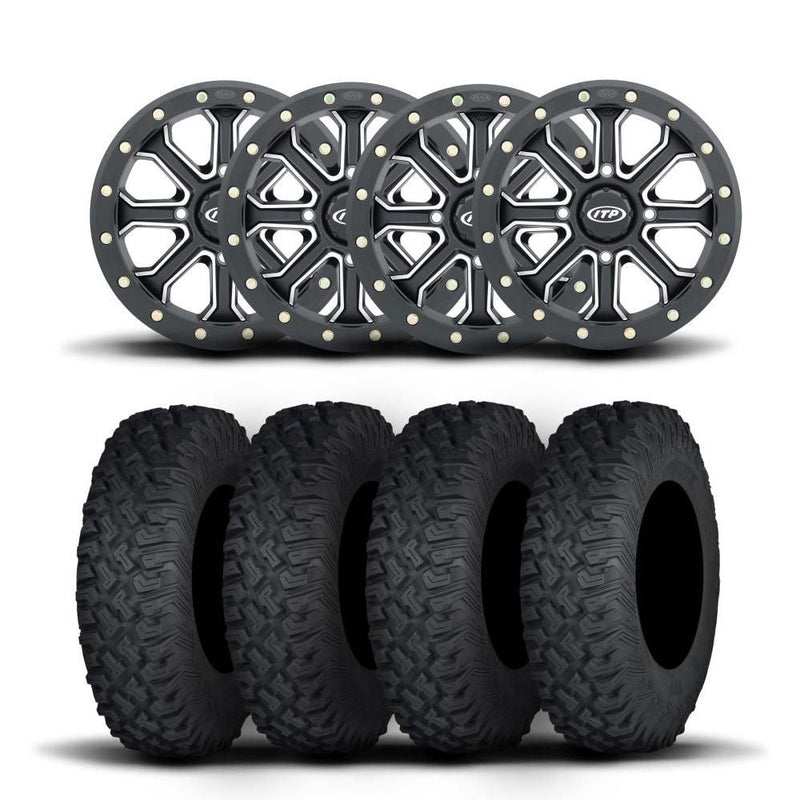 Load image into Gallery viewer, ITP Velocity Inertia 15" Matte Black Wheels And Coyote Tires [35x10R-15]
