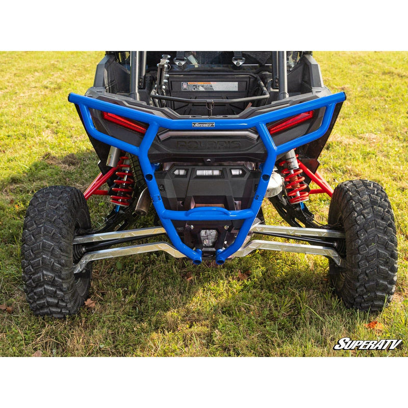 Load image into Gallery viewer, SuperATV Polaris RZR XP 1000 2017-2023 (with 18mm socket) Rear Bumper Voodoo Blue RBG-P-RZRXPT-001-16
