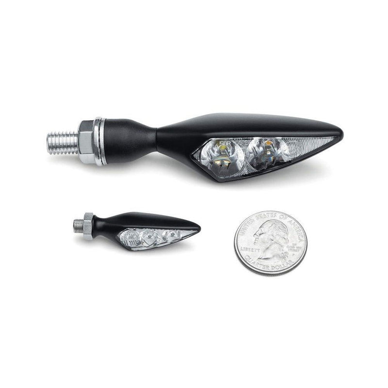 Load image into Gallery viewer, Kuryakyn Micro Rhombus Marker Lights Rhombus S Satin Black
