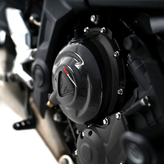 R&G Racing Carbon Fibre Engine Case Sliders RHS For 2024-2024 Triumph Daytona 660