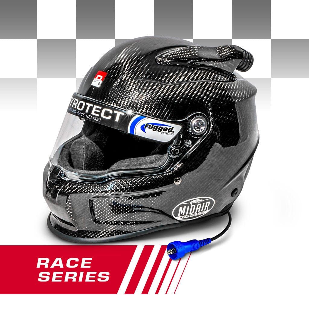 Pyrotect Offroad Wired Race Helmet  Pro Airflow Mid Forced Air 3K Carbon SA2020