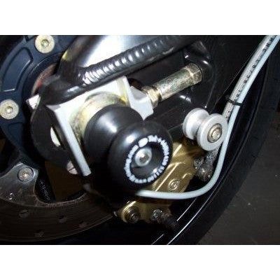 Load image into Gallery viewer, R&amp;G Racing Black Spindle Sliders For 2004-2005 Benelli Tornado Tre 900RS
