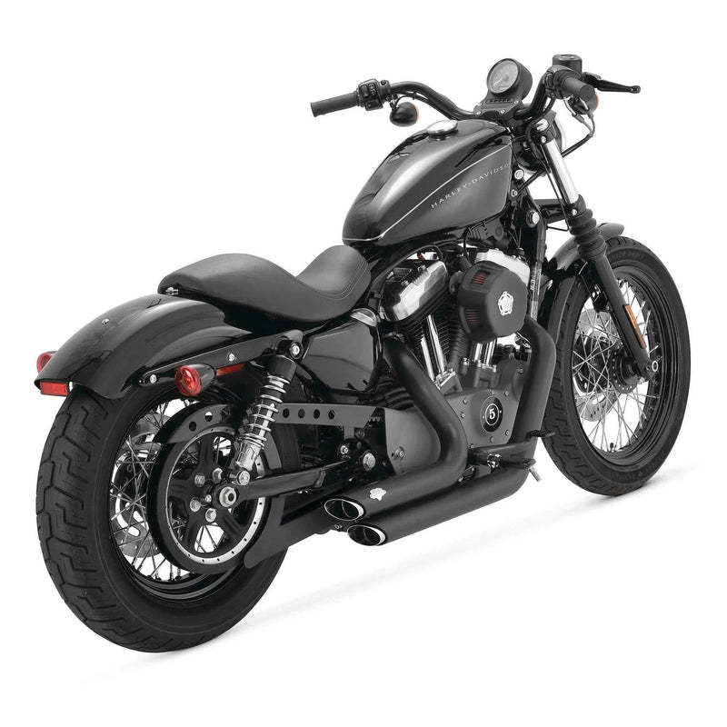 Load image into Gallery viewer, Vance &amp; Hines 47219 Shortshots Staggered Exhaust System Black
