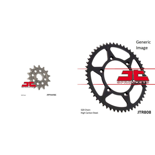 Front and Rear Steel Sprocket Kit for OffRoad SUZUKI RM-Z450 2008-2012