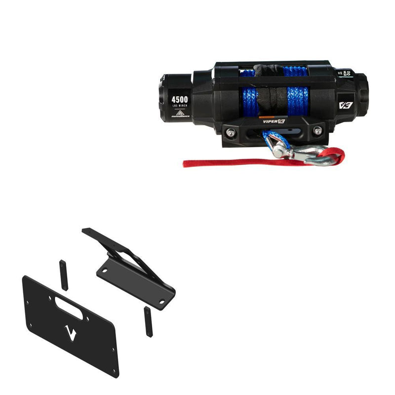 Load image into Gallery viewer, Viper 4500lbs V3 Winch Blue Rope With Mount For Yamaha YXZ1000R 2016-2021
