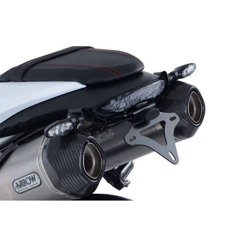Load image into Gallery viewer, R&amp;G Racing Black Tail Tidy License Plate Holder For 2016-2017 Triumph Speed Triple R
