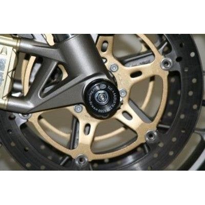Load image into Gallery viewer, R&amp;G Racing Black Fork Protectors For 2008-2013 Aprilia Mana 850 FP0080BK
