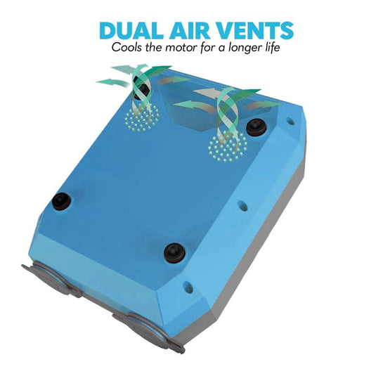 Flated Electric Air-Pump kIt - 12 Volt DC Plug - 13 Foot Cord