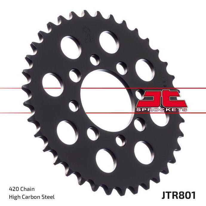 JT Sprockets Rear Steel Sprocket 37 Tooth 37T 420 Chain JTR801.37
