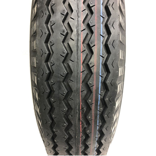 Tow-Master Trailer Tire & Wheel Assembly - 5.30 x 12 Inch Tire on 5 on 4.5 Hole Pattern, Aluminum Star Spoke Wheel,  Load Range C