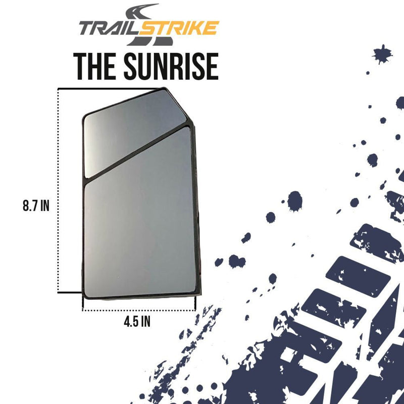 Load image into Gallery viewer, Trailstrike Sunrise V1 Aluminum Universal Sideview Mirror For UTV with LED Spot Light
