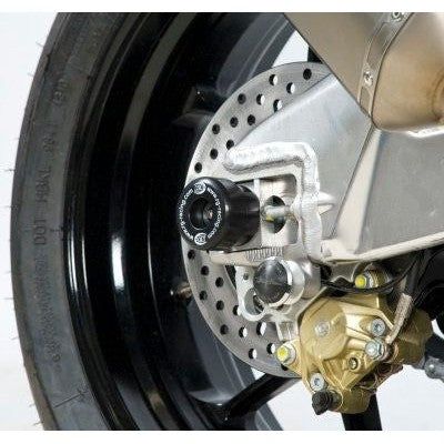 Load image into Gallery viewer, R&amp;G Racing Black Swingarm Protectors For 2019-2024 Aprilia RSV4 1100 Factory
