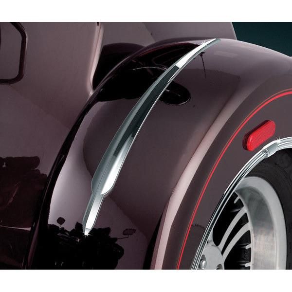 Load image into Gallery viewer, Kuryakyn Rear Chrome Top Center Fender Accents Trim Harley Trike Tri Glide 7216
