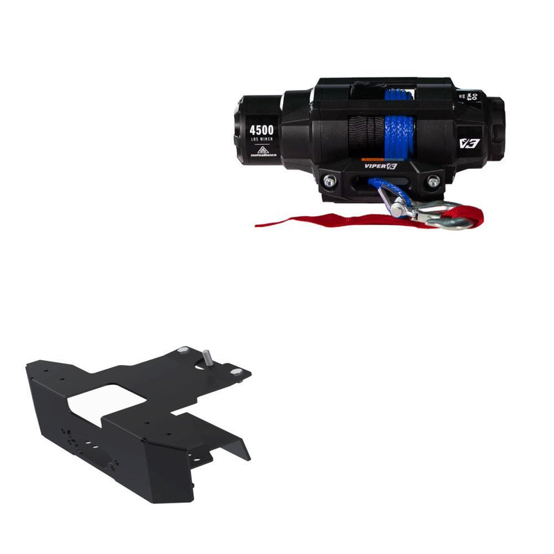 Load image into Gallery viewer, Viper 4500lbs V3 Winch Blue Rope With Mount For Polaris RZR Turbo S 4 2019-2021
