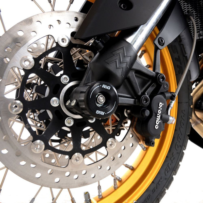 Load image into Gallery viewer, R&amp;G Racing Black Fork Protectors For 2023-2024 Moto Morini Seiemmezzo SCR

