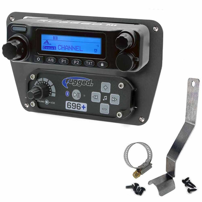 Load image into Gallery viewer, Rugged Radios Can-Am Commander and Late Model Maverick Complete Communication Kit with Bluetooth Intercom and 2-Way Radio - Dash Mount
