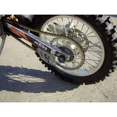 Load image into Gallery viewer, R&amp;G Racing Black Swingarm Protectors For 2001-2007 KTM 400 LC4
