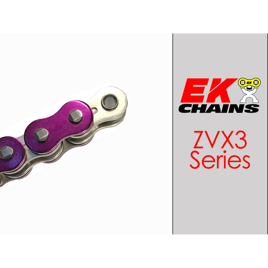 EK 525-ZVX3 Motorcycle Drive Chain (Specify Links and Color) Rivet Master Link