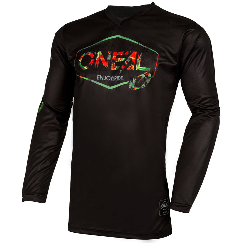 Load image into Gallery viewer, Motocross Jersey 242 O&#39;Neal Mahalo Lush Black Motocross Jersey
