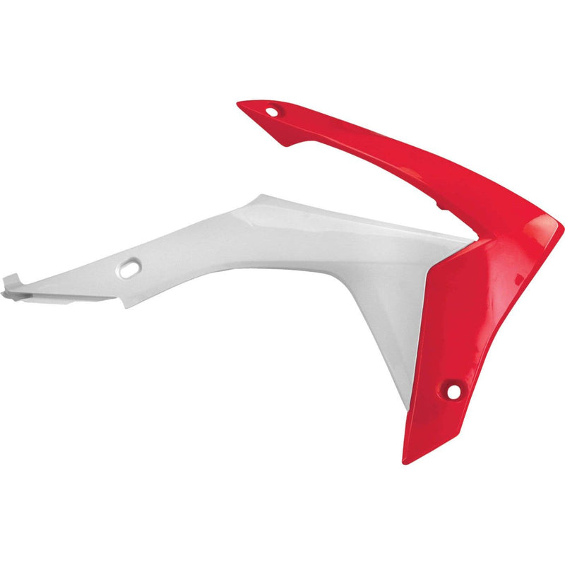 Load image into Gallery viewer, Acerbis White/Red Radiator Shrouds for Honda - 2314371030
