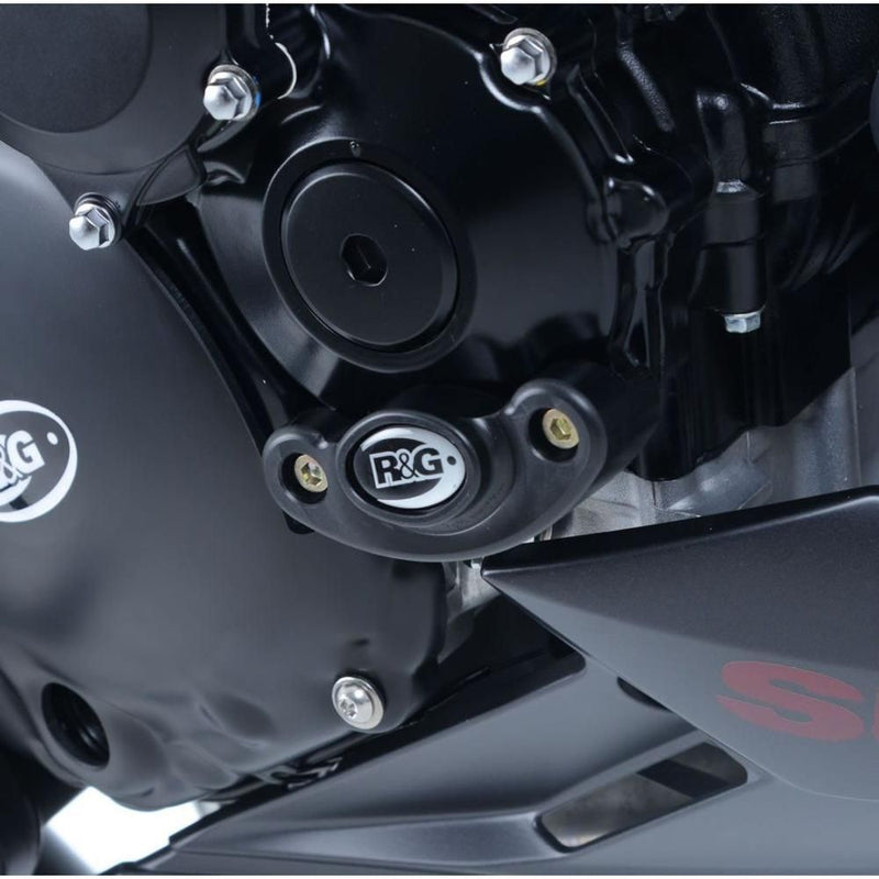 Load image into Gallery viewer, R&amp;G Racing Black Engine Case Sliders RHS ECS0044BK

