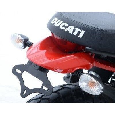 Load image into Gallery viewer, R&amp;G Racing Black Tail Tidy License Plate Holder For 2015-2020 Ducati Scrambler Icon
