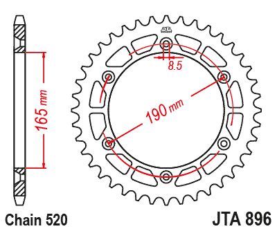 Load image into Gallery viewer, JT Sprockets Rear Racelite Aluminum Race Sprocket Black 50 Tooth 50T 520 Chain
