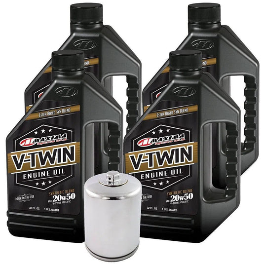 Synthetic Blend Engine Oil Change Kit Harley Davidson Twin Cam V-Twin HF171CRC