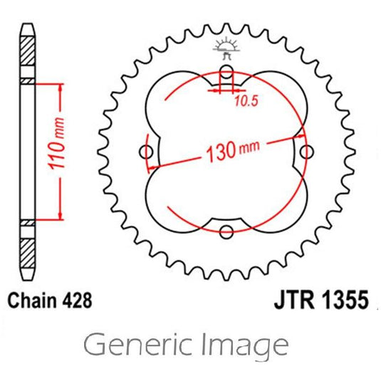 Front & Rear Steel Sprocket Kit for ATV/UTV HONDA TRX90X 2009-2012