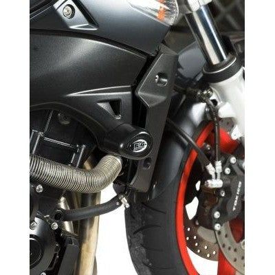Load image into Gallery viewer, R&amp;G Racing Black Aero Style Crash Protectors For 2006-2012 Suzuki GSR600
