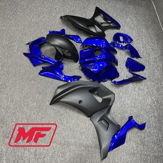 Monster Fairings Full Kit Yamaha R7 21-23 Matte Blue and Black + Windshield + Gas Tank Cover