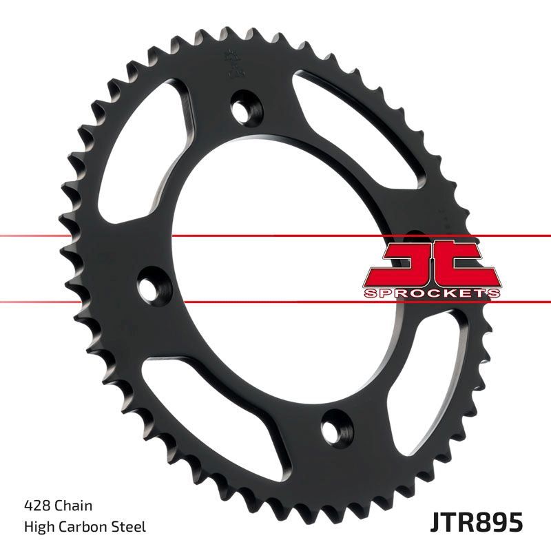 Load image into Gallery viewer, JT Sprockets Rear Steel Sprocket 46 Tooth 46T 428 Chain JTR895.46
