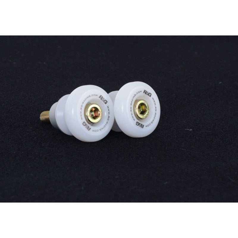 Load image into Gallery viewer, R&amp;G Racing White Cotton Reels For 2017-2019 Kawasaki Z900 ZR900
