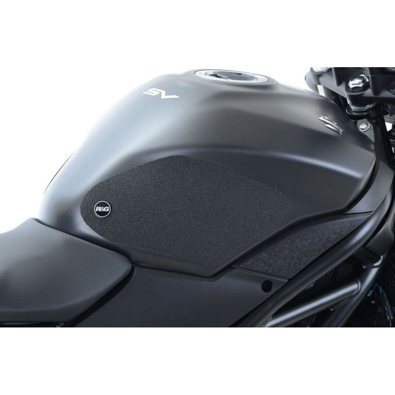Load image into Gallery viewer, R&amp;G Racing Clear Tank Traction Grips For 2016-2018 Suzuki SV650 Unfaired

