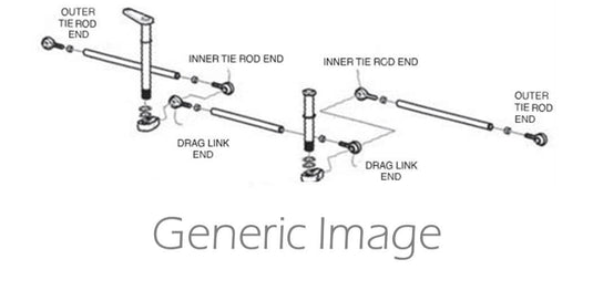 Tie Rod End M10 X 1.25 Left Thread for SKI-DOO ELAN 250 (ALL) 1988-1996