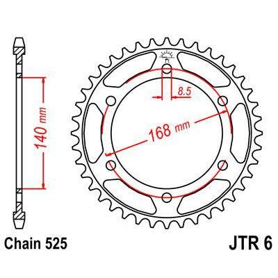 Load image into Gallery viewer, Front &amp; Rear Sprocket Kit for BMW F800 R-JTR6.47 for 8.5mm bolts-K73 09-16

