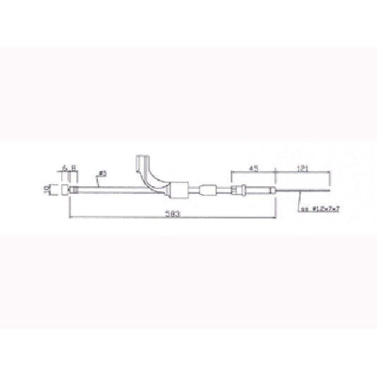 SPI 05-138-90 Throttle Cable Ski Doo